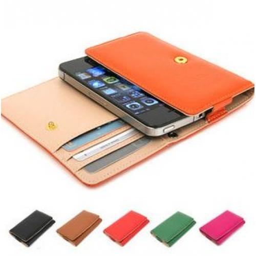 Foto Leather iPhone 4, 4S wallet and cover
