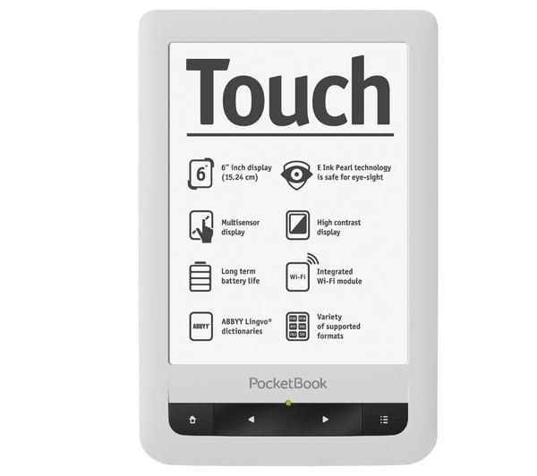 Foto Lector de libros electrónicos PocketBook Touch - blanco