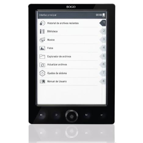 Foto LECTOR DE LIBROS ELECTRONICOS EBOOK READER 4GB SGEBOSS4350
