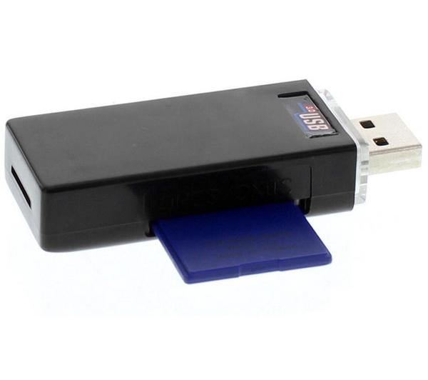 Foto Lector de tarjetas de memoria USB 3.0 Pocket Reader