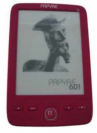 Foto Lector eBook Papyre 601 4GB rubí (PAPYRE 601 RUBI)
