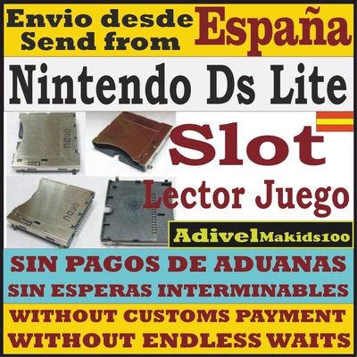 Foto Lector Juego Slot Nintendo Ds Lite Ndsl Nds Dslite Reparación Juegos Cartuchos