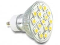 Foto LED Leuchtmittel Delock GU10, 15 LED, warmweiß 3,5W