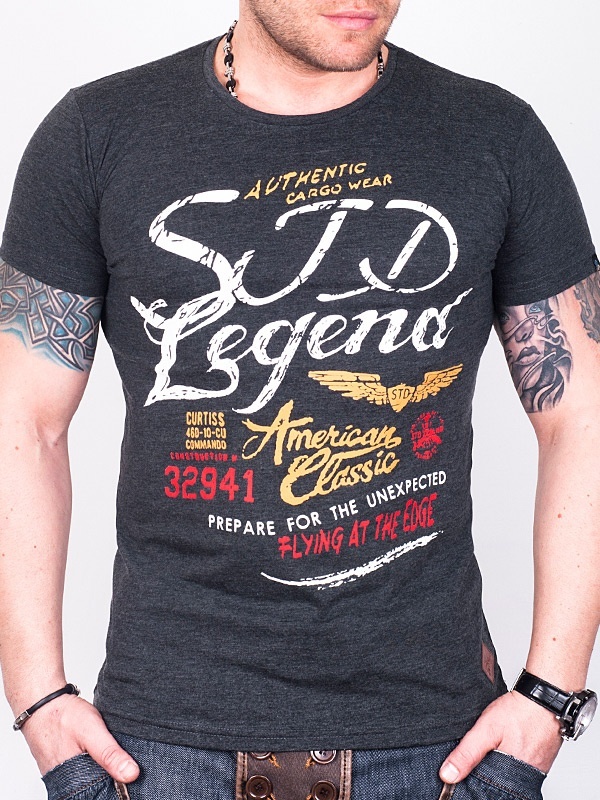 Foto Legend Camiseta – Gris Oscuro - S