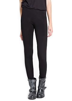 Foto Leggings Básicos Algodón negro MANGO