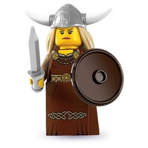Foto lego minifiguras serie 7 - mujer vikinga