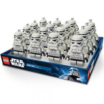 Foto Lego Star Wars Expositor De 16 Linternas EléCtricas Con Llavero Stormt