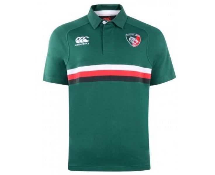 Foto LEICESTER TIGERS Junior Home Classic Short Sleeve Rugby Jersey