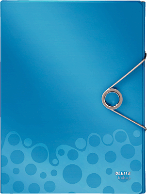 Foto Leitz carpeta de proyectos bebop polipropileno lomo 30mm cierre elegante 2 tonos azul/gris