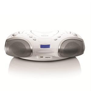 Foto Lenco SCD-10 Radiocassette CD USB SD MMC tratátil blanco