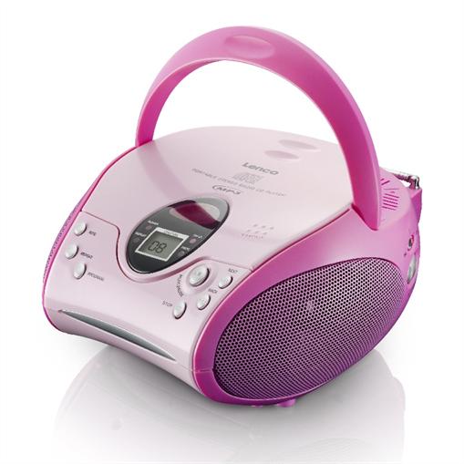 Foto Lenco SCD-24 boombox portátil radio FM MP3 CD