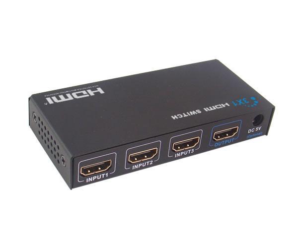 Foto Lenkeng LKV331 Switch HDMI Repartidor - Ladrón 3 entradas 1 salida 3x1