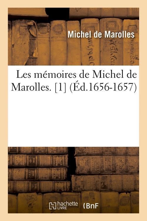 Foto Les memoires de marolles 1 edition 1656 1657