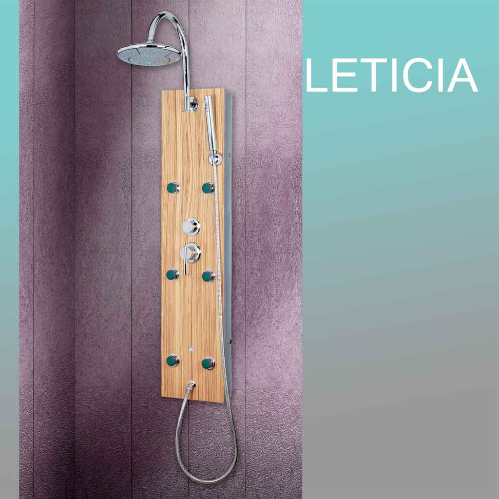 Foto Leticia columna hidromasaje, ducha grifería monomando o termostática
