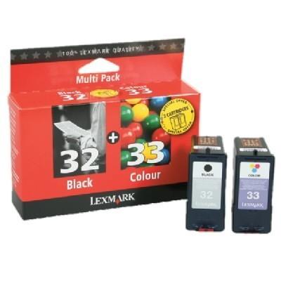 Foto Lexmark combo-pack no. 32 / 33 negro y color