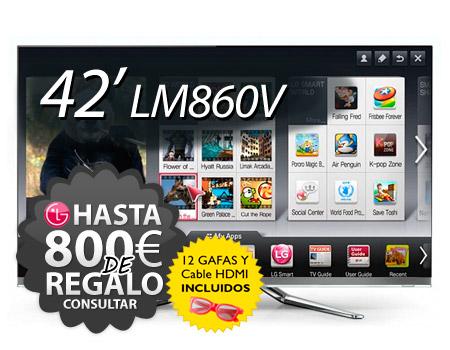 Foto LG 42LM860v 42' Cinema 3D, 800Hz (12 gafas) + Regalo TV 32