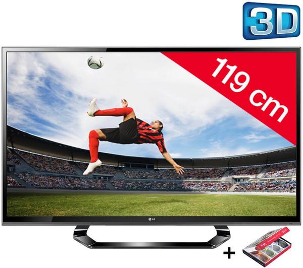 Foto LG Televisor  LED 3D 47LM615S HD TV 1080p, 47 pulgadas (119 cm) 16/9, 2000Hz, TDT HD, 3D Ready, Ethernet, HDMI x3, USB 2.0 x2