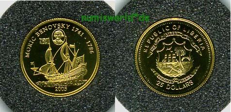 Foto Liberia 25 Dollars 2005