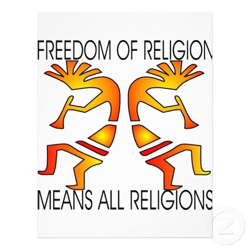 Foto Libertad significa todas las religiones Kokopelli Tarjeta...