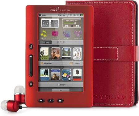 Foto Libro Electronico Energy Sistem Mp5 Color Book 3048 Ruby Red