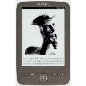 Foto Libro electronico papyre 602 grafito/gris e-ink 4gb interno/usb