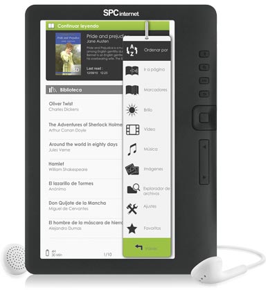 Foto Libro Electronico Spc Internet 5704n Mp5 Hd Drm 7 4gb