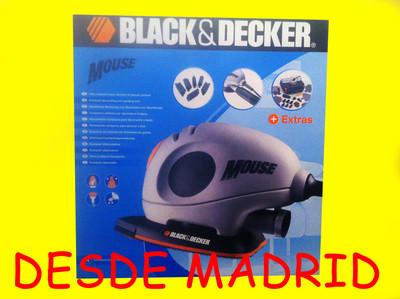 Foto Lijadora Black&decker Mouse Gel Ka160k-qs + Accesorios Original Pulidora Lija