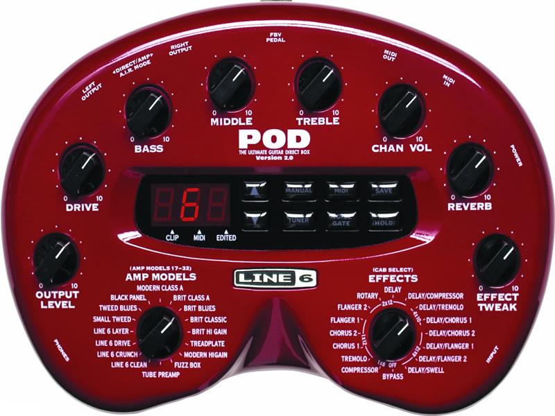 Foto Line 6 Pod 2.0 Procesador de modelado de amplificador de guitarra