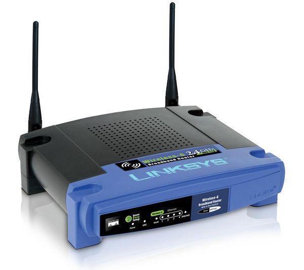 Foto Linksys router wifi 54 mb wrt54gl push button - open source linux - sw