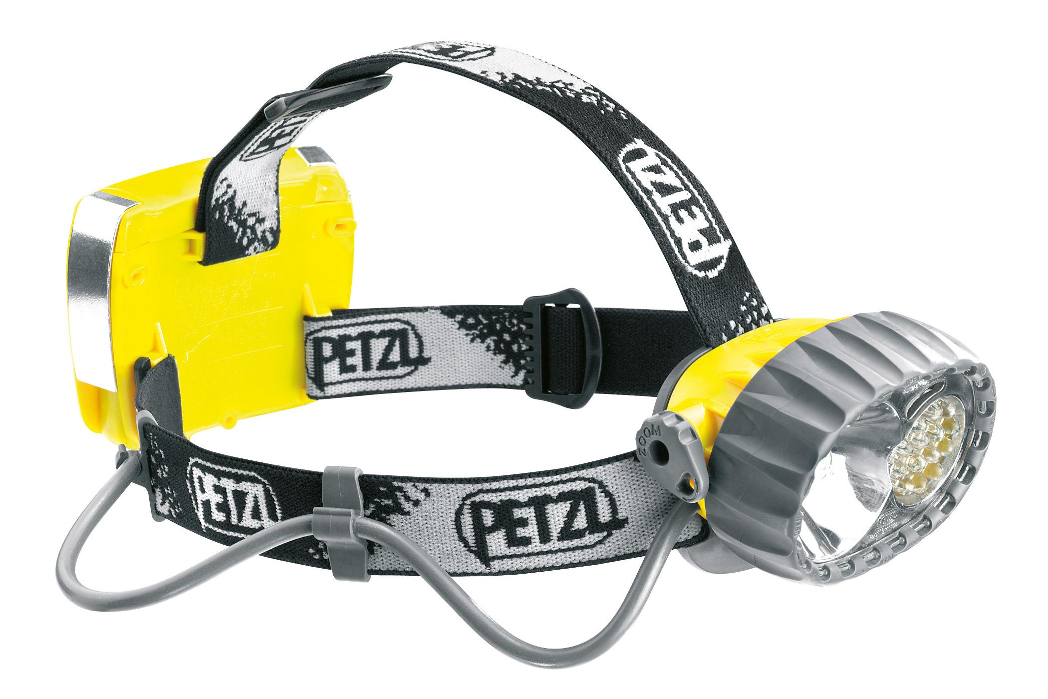 Foto Linterna de frente Petzl Duo LED 14, Accu amarillo/negro