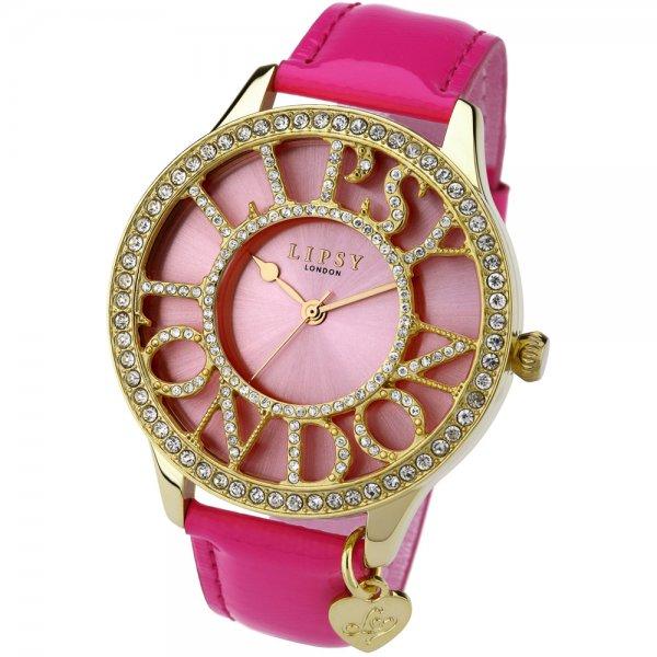 Foto Lipsy London Ladies Crystal Bezel Pink Strap Watch LP072