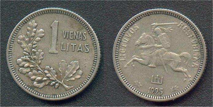 Foto Litauen 1 Litas 1925