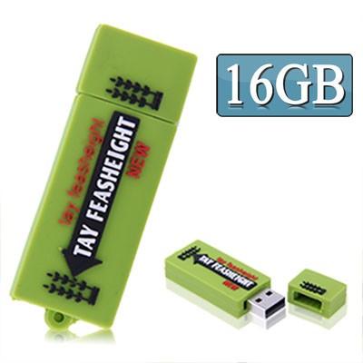 Foto Llave 16 GB USB fun chicle color plástico material verde