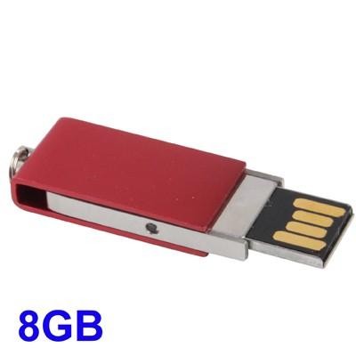 Foto Llave USB 8 GB rojo Rotary y el anillo de metal material