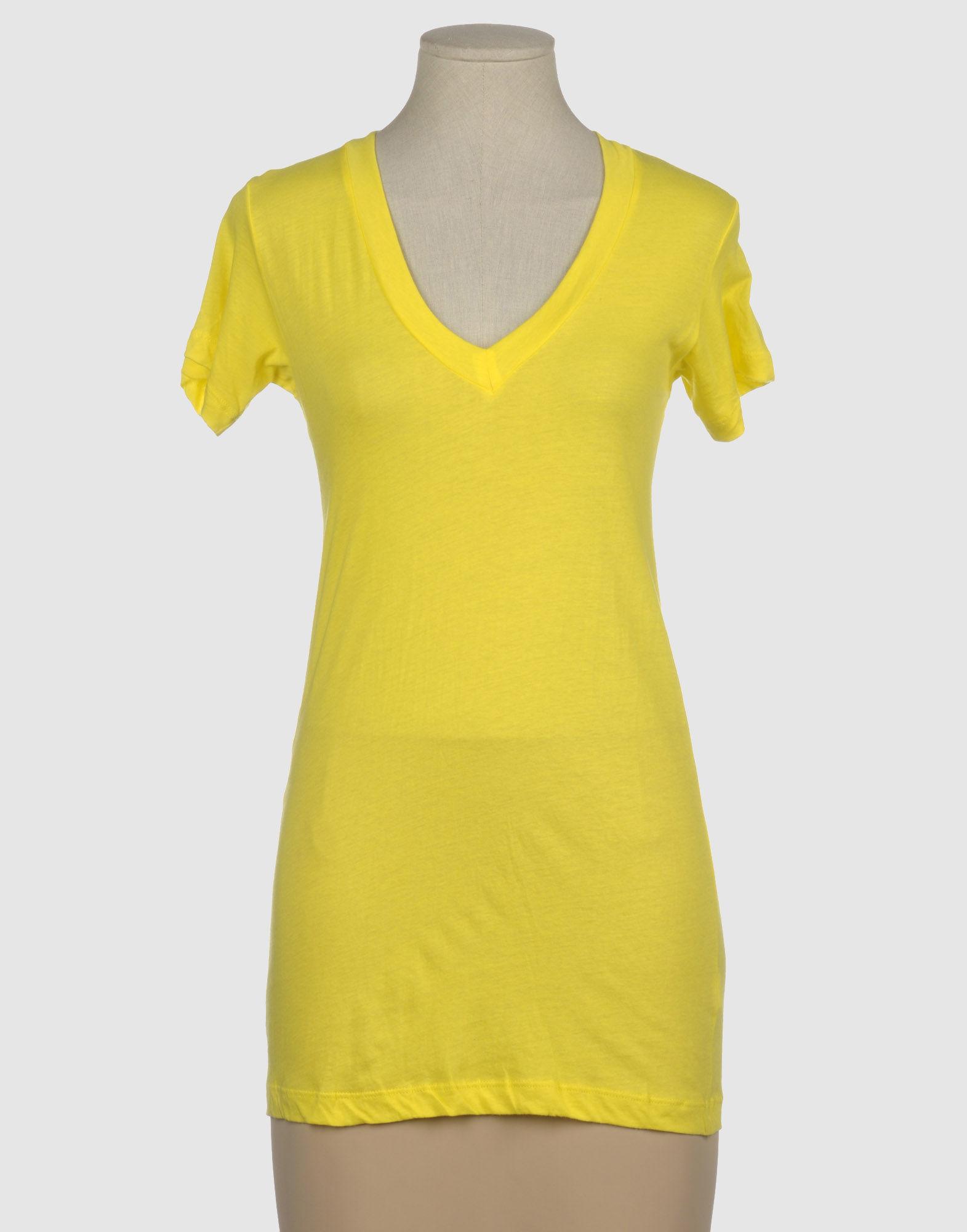 Foto Lna Camisetas De Manga Corta Mujer Amarillo