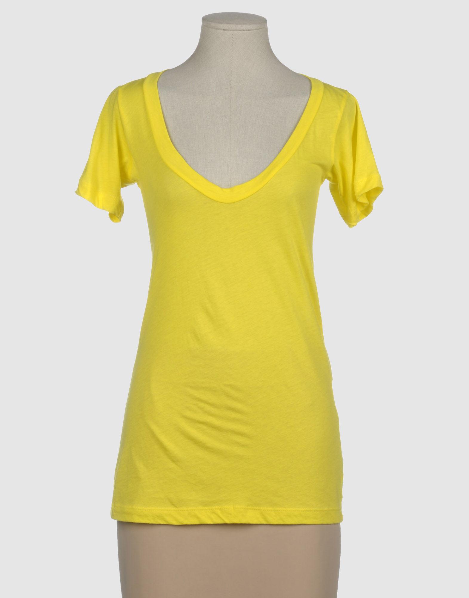 Foto Lna Camisetas De Manga Corta Mujer Amarillo