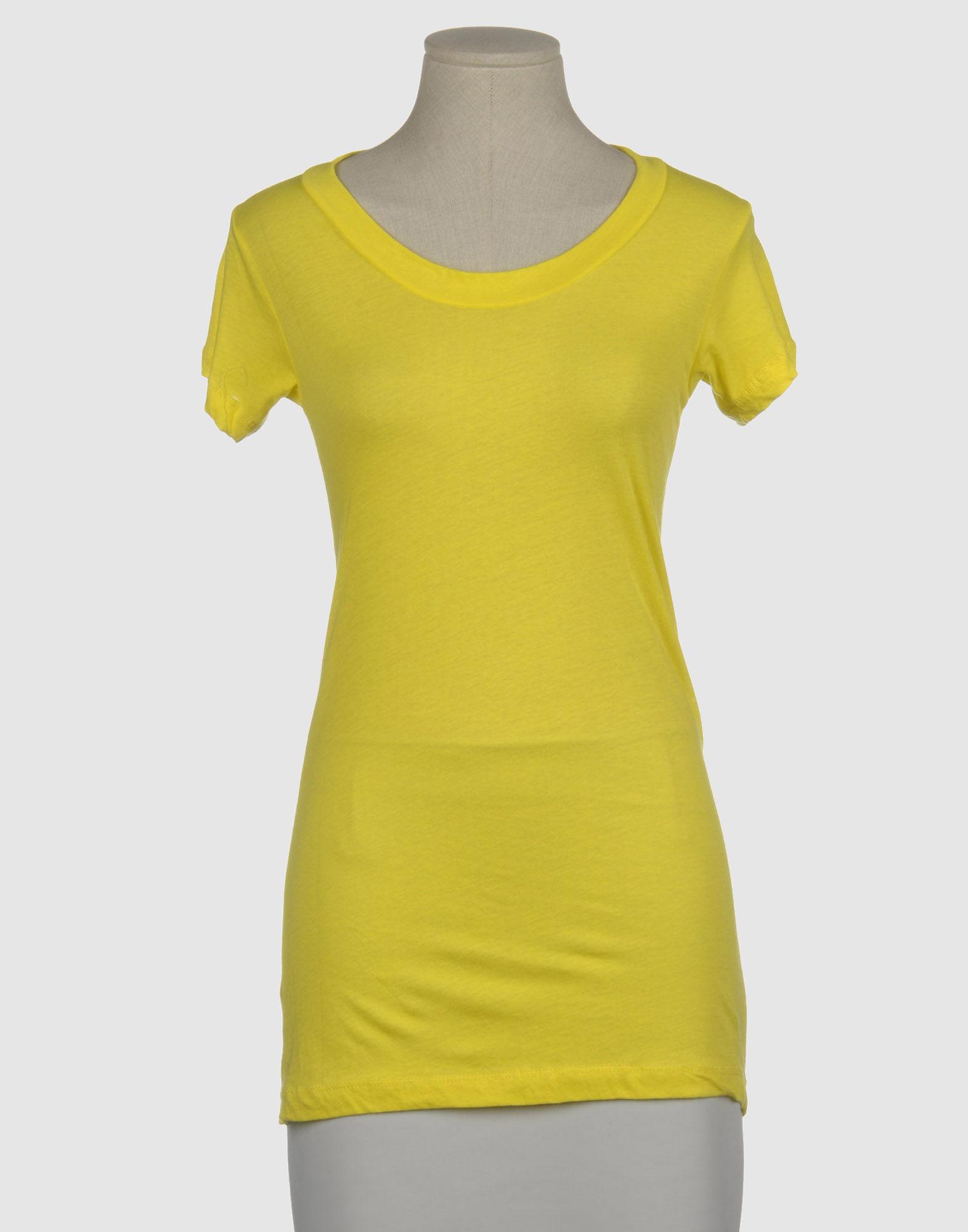 Foto Lna Camisetas De Manga Corta Mujer Amarillo