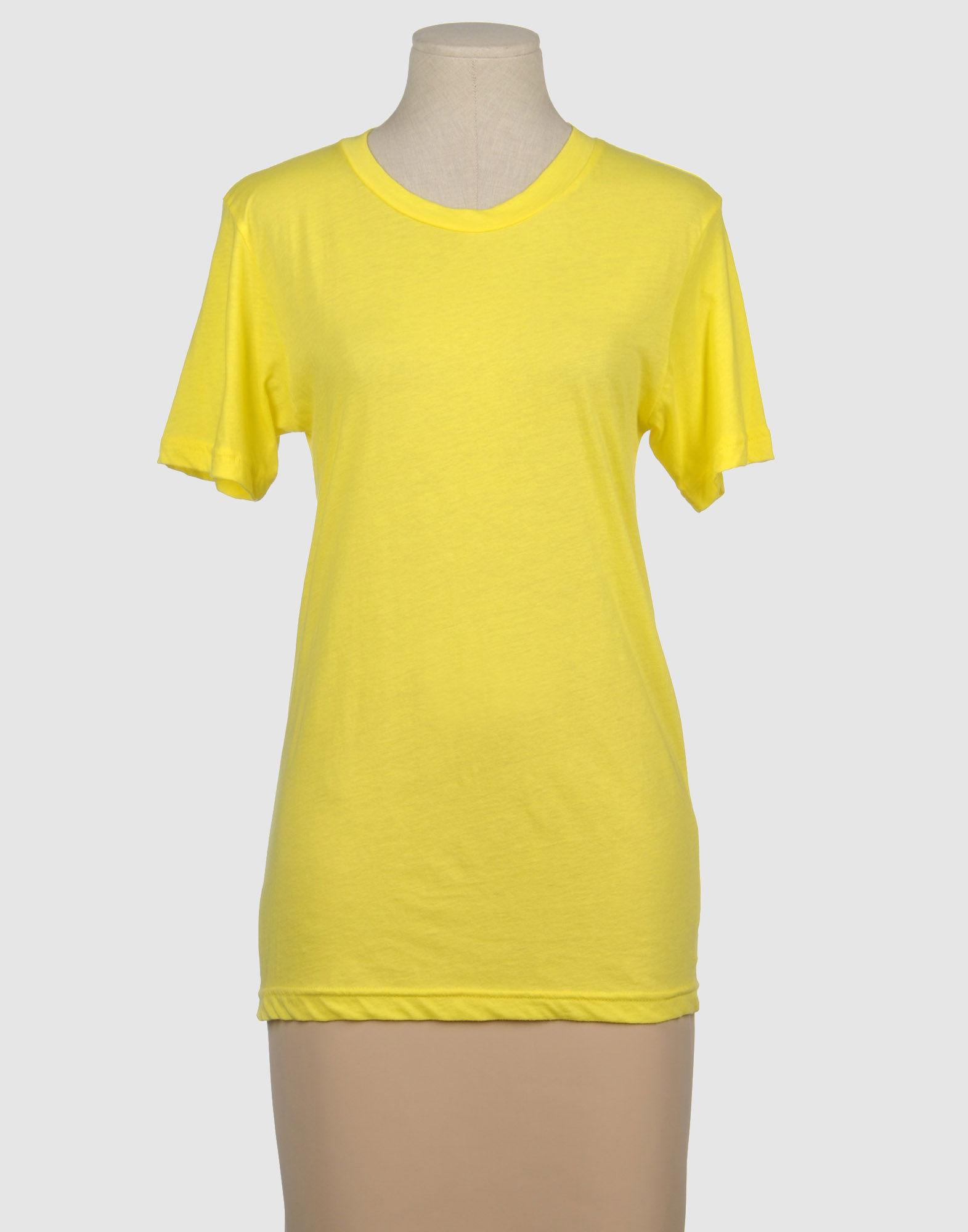 Foto Lna Camisetas De Manga Corta Mujer Amarillo