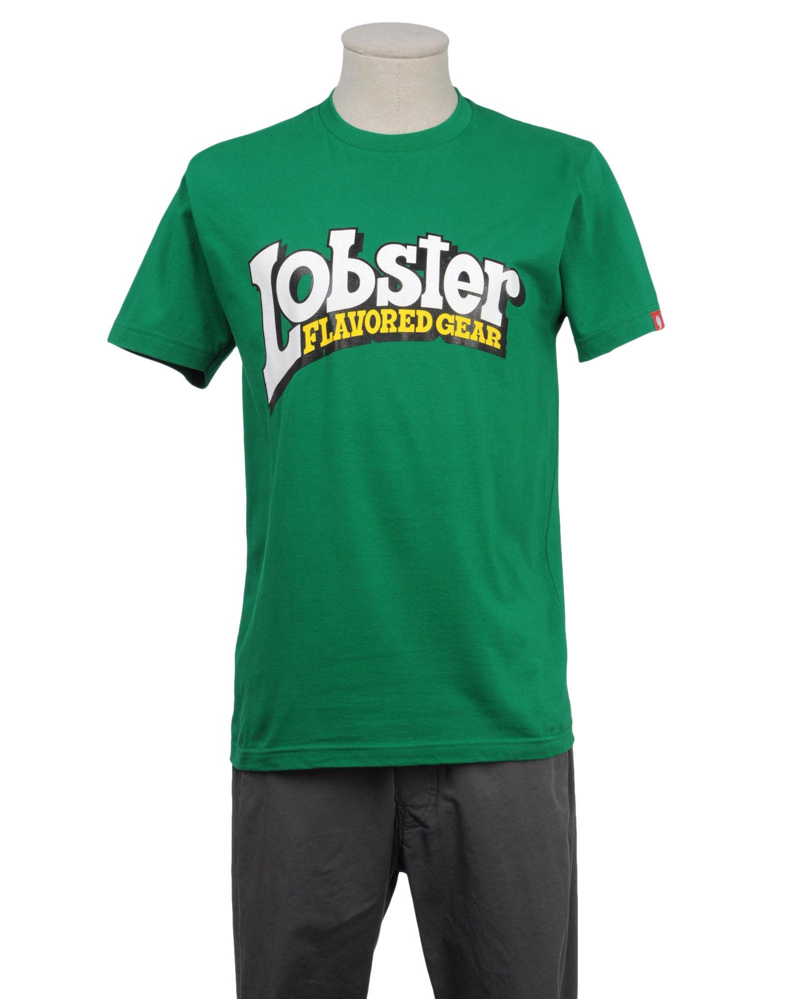 Foto Lobster Camisetas De Manga Corta Hombre Verde