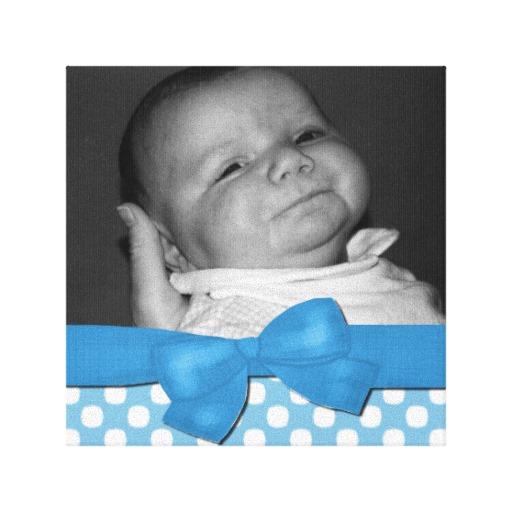 Foto Lona azul de la foto del bebé del arco Lona Estirada Galerias