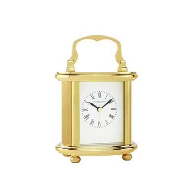 Foto London Clock Company Mantle Clocks Oval Brass Carriage Clock