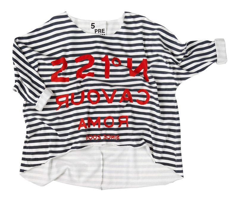 Foto Long Sleeved Sweatshirt 5Preview with Stripes and Print