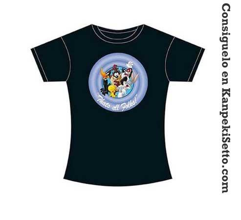 Foto Looney Tunes Camiseta Chica That´s All Folks Talla M