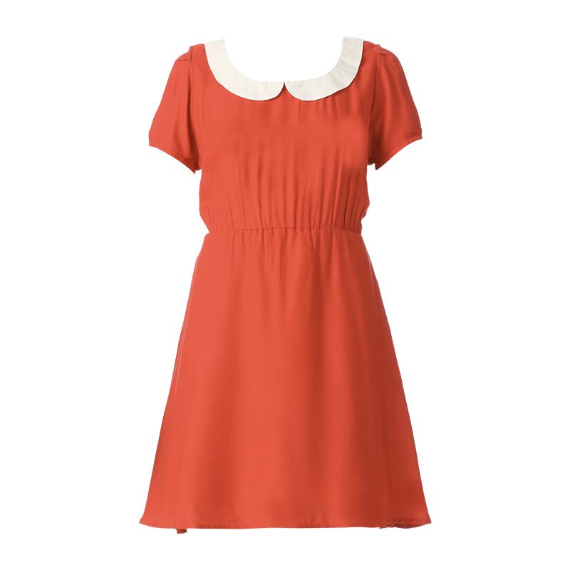 Foto Loreak Mendian vestido trapecio - dress boba june - Rojo / Coral