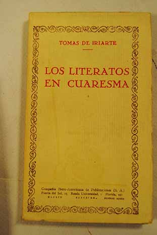 Foto Los literatos en cuaresma; La libreria : fábulas