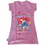 Foto Los Pitufos Camison Rosa Love T3/4
