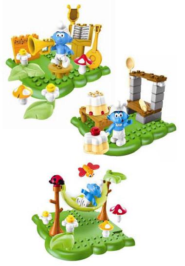 Foto Los Pitufos Mega Bloks Caja De 6 Kits De ConstruccióN