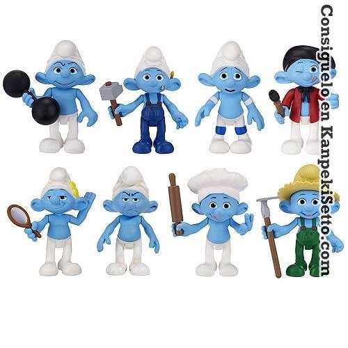 Foto Los Pitufos Movie Basic Wave 2 Caja De 8 Packs De 2 Figuras 7 Cm
