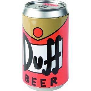 Foto Los Simpson. Hucha Cerveza Duff. The Simpsons. Duff Beer Money Bank.  Metal