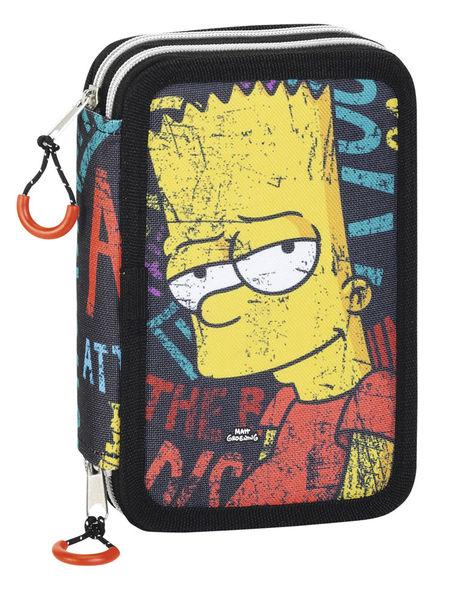 Foto Los Simpson Plumier Doble PequeñO De 34 Piezas Bart